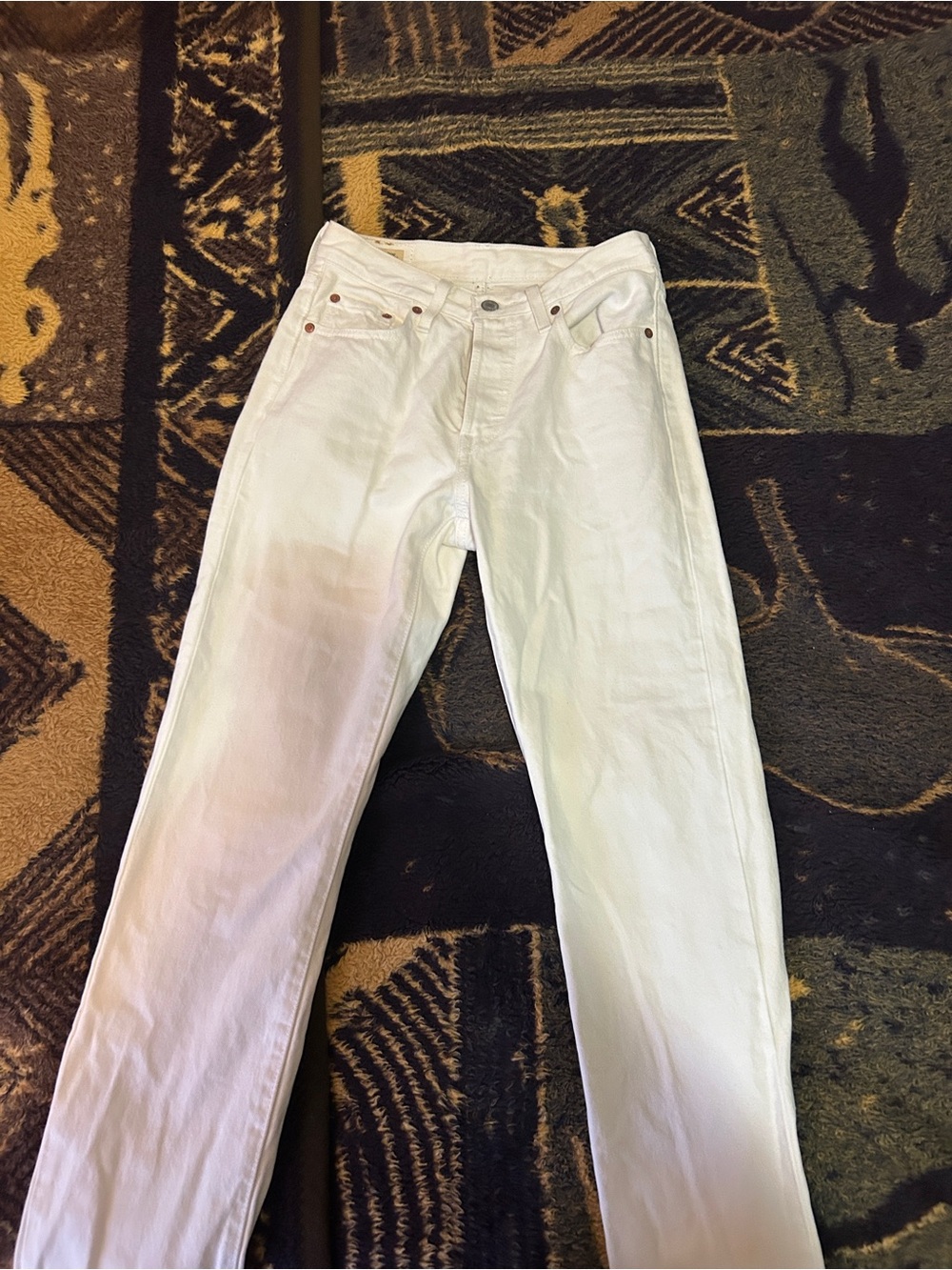 Levi’s 501 White High-Rise Straight Women's Jeans